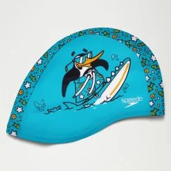 Infant Learn to Swim Chima African Penguin Polyester Cap Blue