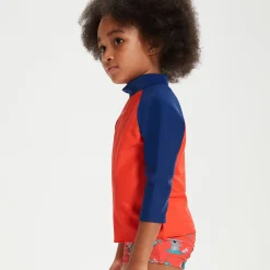 Infant Unisex Learn To Swim Essential Rash Top Blue/Coral