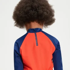 Infant Unisex Learn To Swim Essential Rash Top Blue/Coral