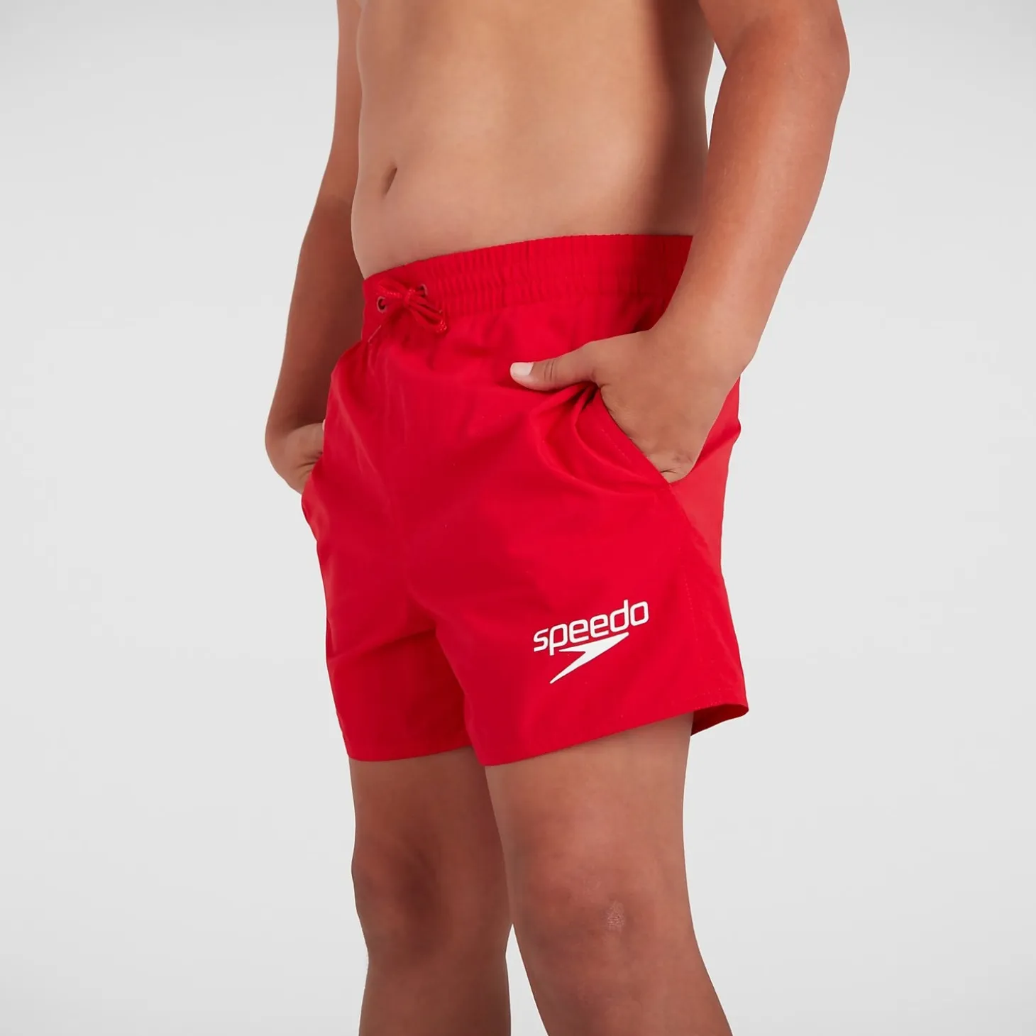 Junior Essential 13" Swimshort Red
