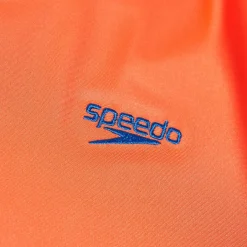 Junior Unisex Hooded Long Sleeve Rash Top Orange/Blue