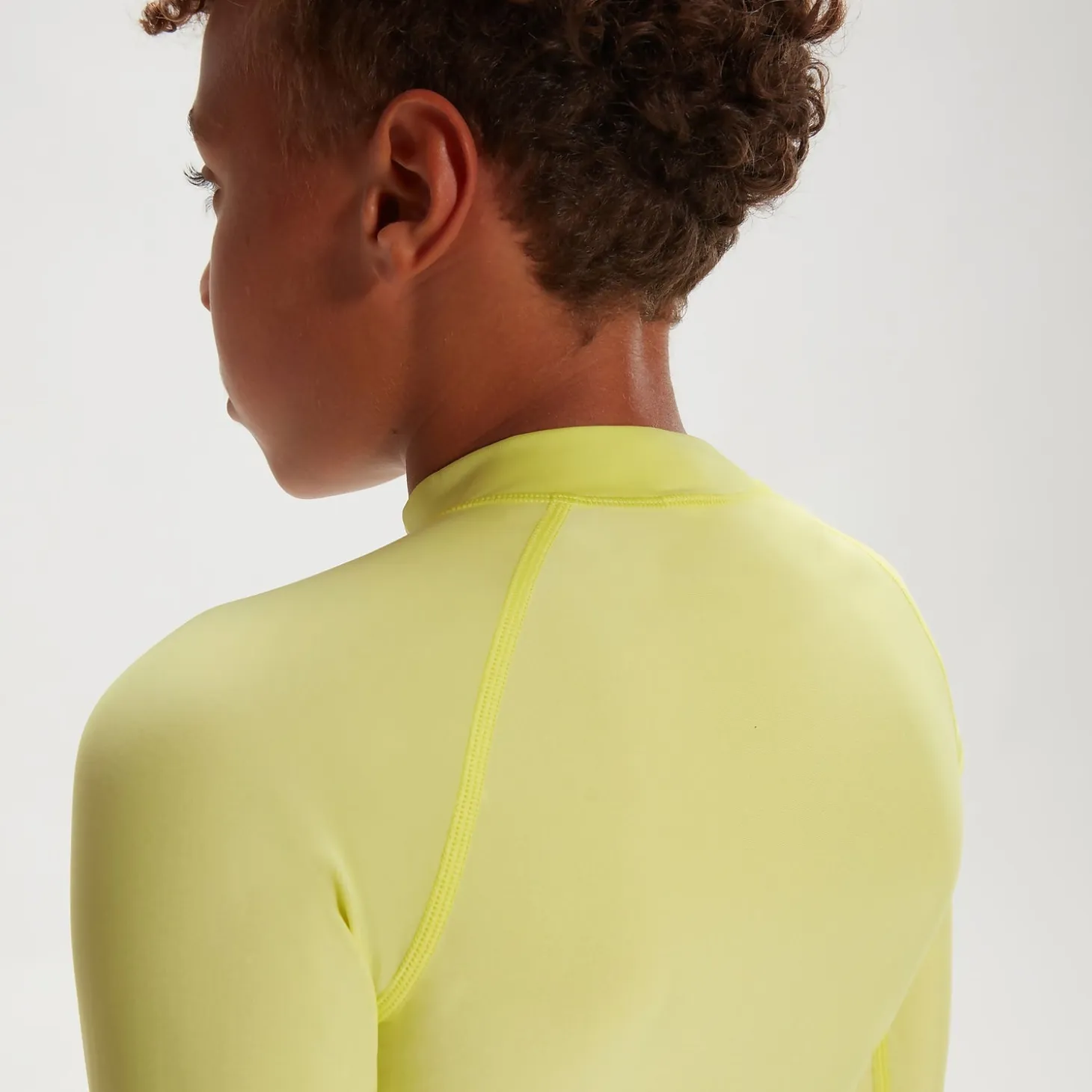 Junior Unisex Long Sleeve Rash Top Yellow/Black