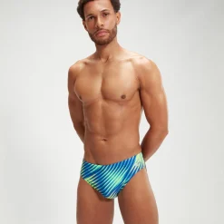 Men's Allover 7cm Allover Digital Brief Black/Blue