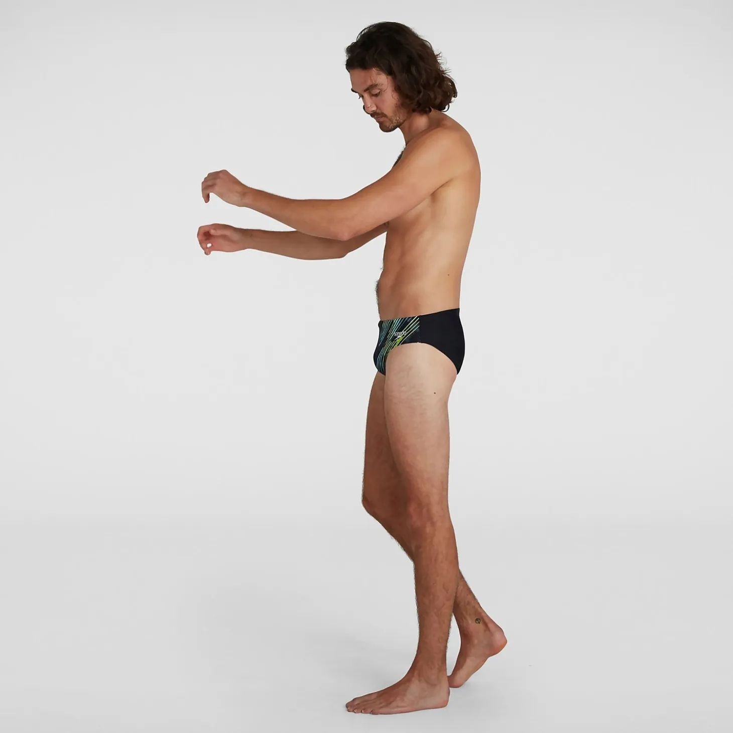 Men's Allover 7cm Brief Black