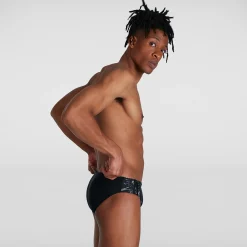 Men's Allover 7cm Brief Black/Grey