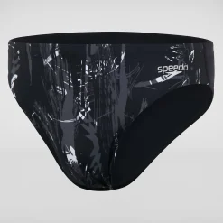 Men's Allover 7cm Brief Black/Grey