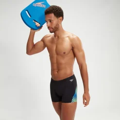 Men's Allover Digital V-Cut Aquashort Black/Blue