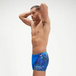 Men's Allover V-Cut Aquashorts Blue/Black