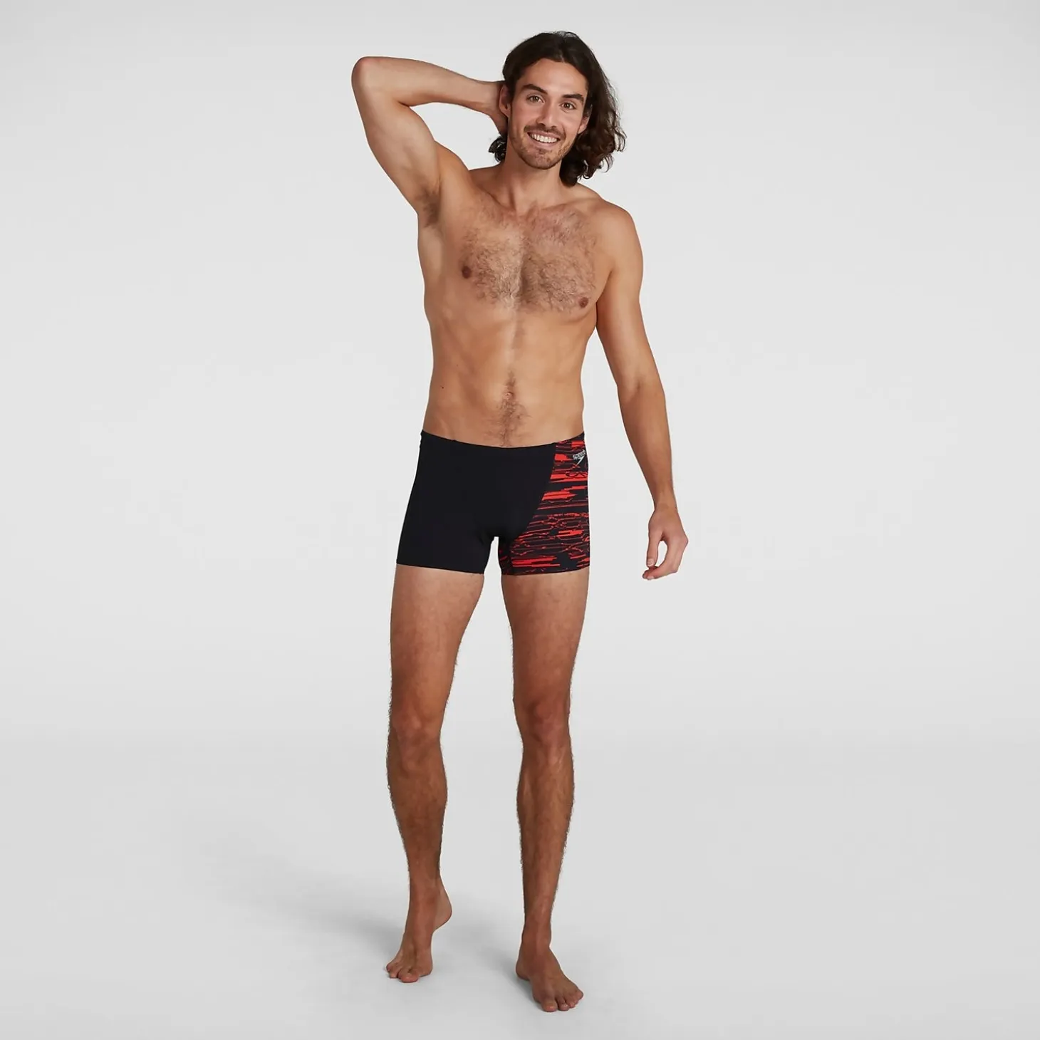 Men's Allover V-Cut Aquashort Black