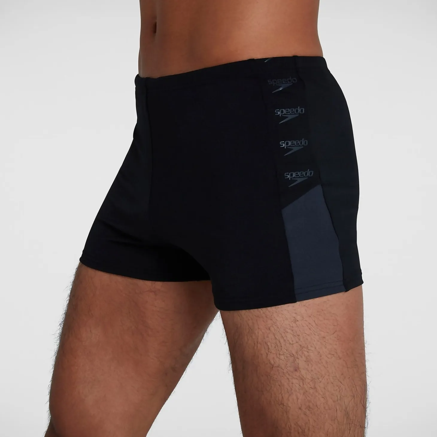 Men's Boom Logo Splice Aquashort Black