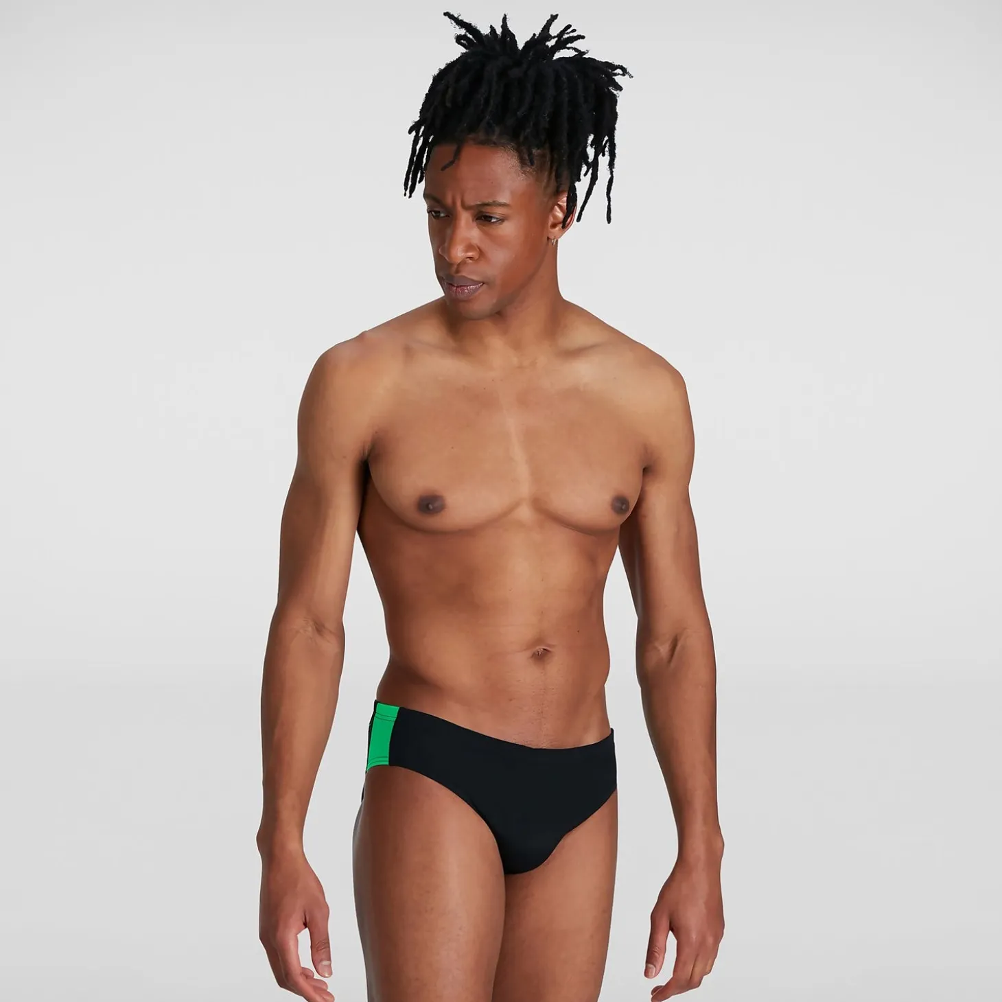 Men's Boom Logo Splice 7cm Brief Black/Green