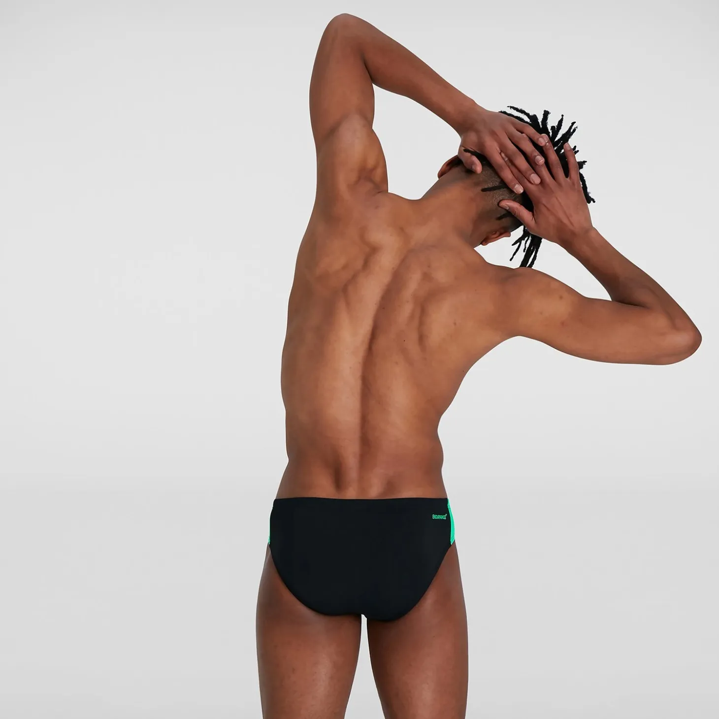 Men's Boom Logo Splice 7cm Brief Black/Green