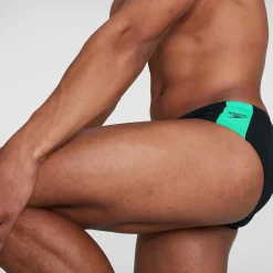 Men's Boom Logo Splice 7cm Brief Black/Green