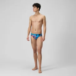 Men's Club Training Allover Digital 7cm Brief Navy/Red
