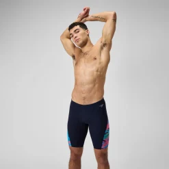 Men's Club Training Allover Digi V-Cut Jammer Navy/Red