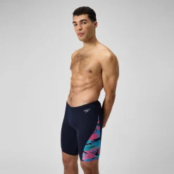 Men's Club Training Allover Digi V-Cut Jammer Navy/Red