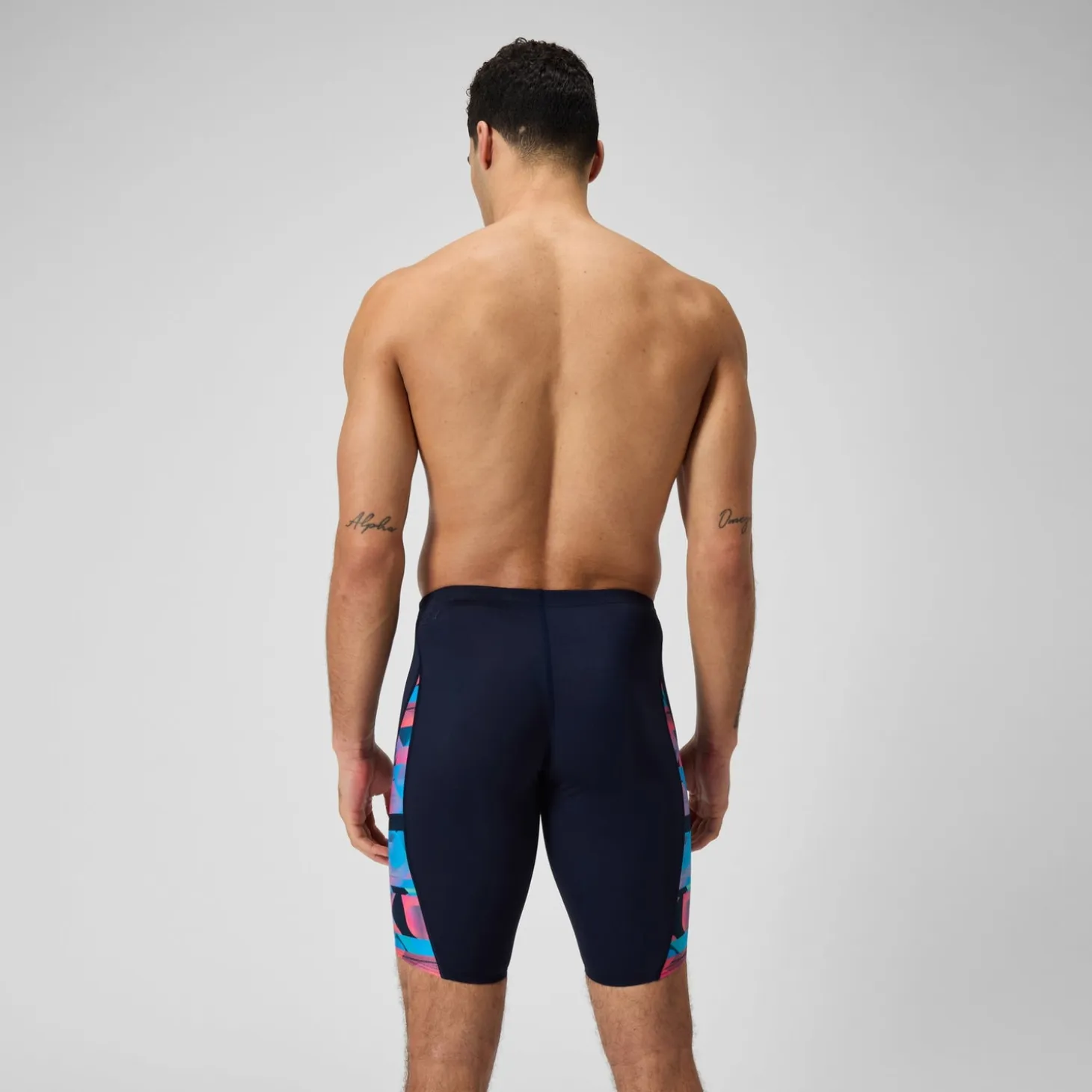 Men's Club Training Allover Digi V-Cut Jammer Navy/Red