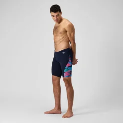 Men's Club Training Allover Digi V-Cut Jammer Navy/Red