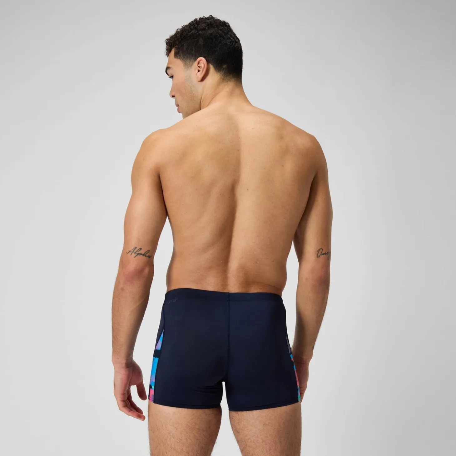 Men's Club Training Allover Digi V-Cut Aquashort Navy/Red