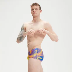 Men's Club Training 17cm Allover Digital Brief Green/Mango