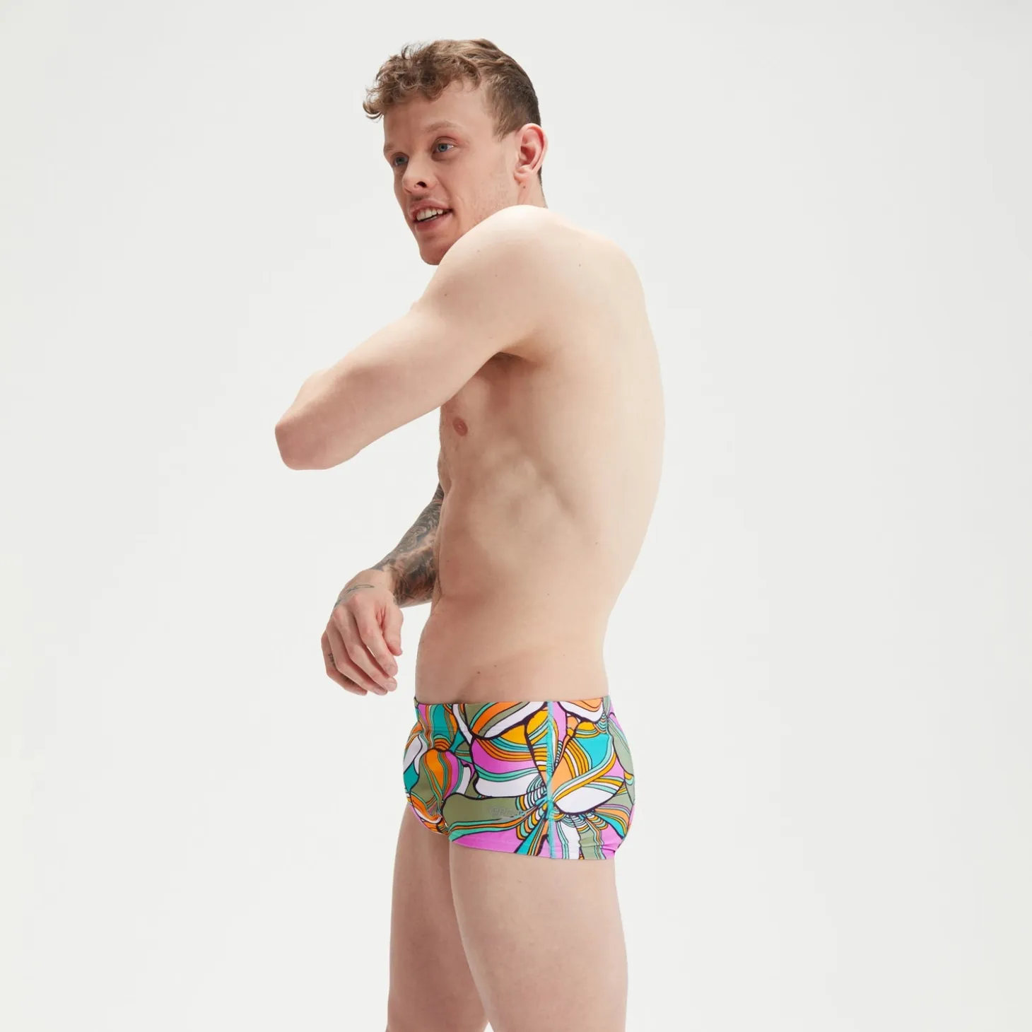 Men's Club Training 17cm Allover Digital Brief Blue/Green