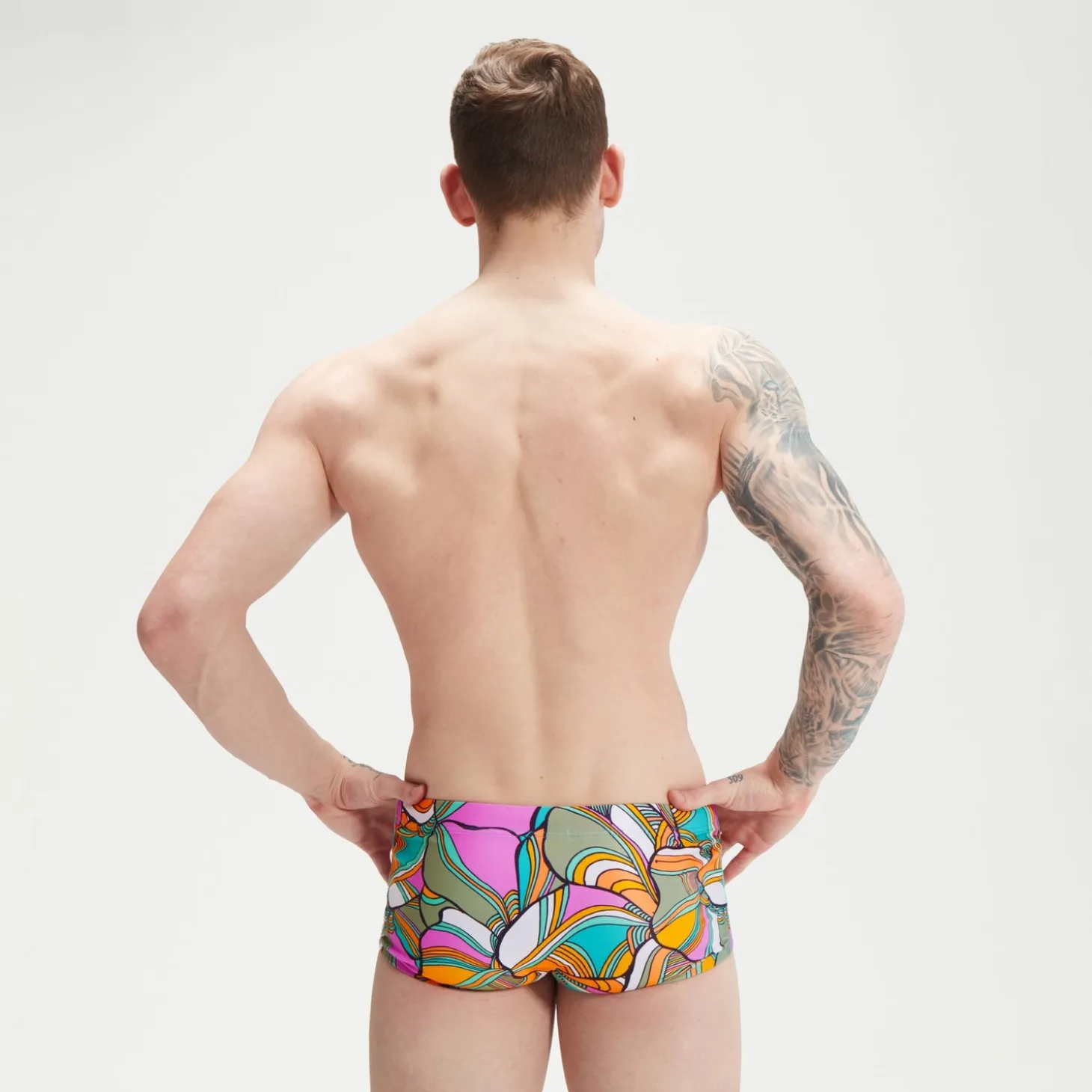 Men's Club Training 17cm Allover Digital Brief Blue/Green