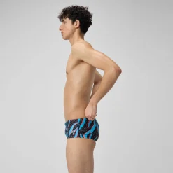 Men's Club Training 13.5cm Allover Brief Black/Blue