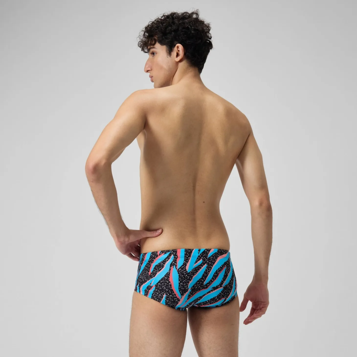 Men's Club Training 13.5cm Allover Brief Black/Blue