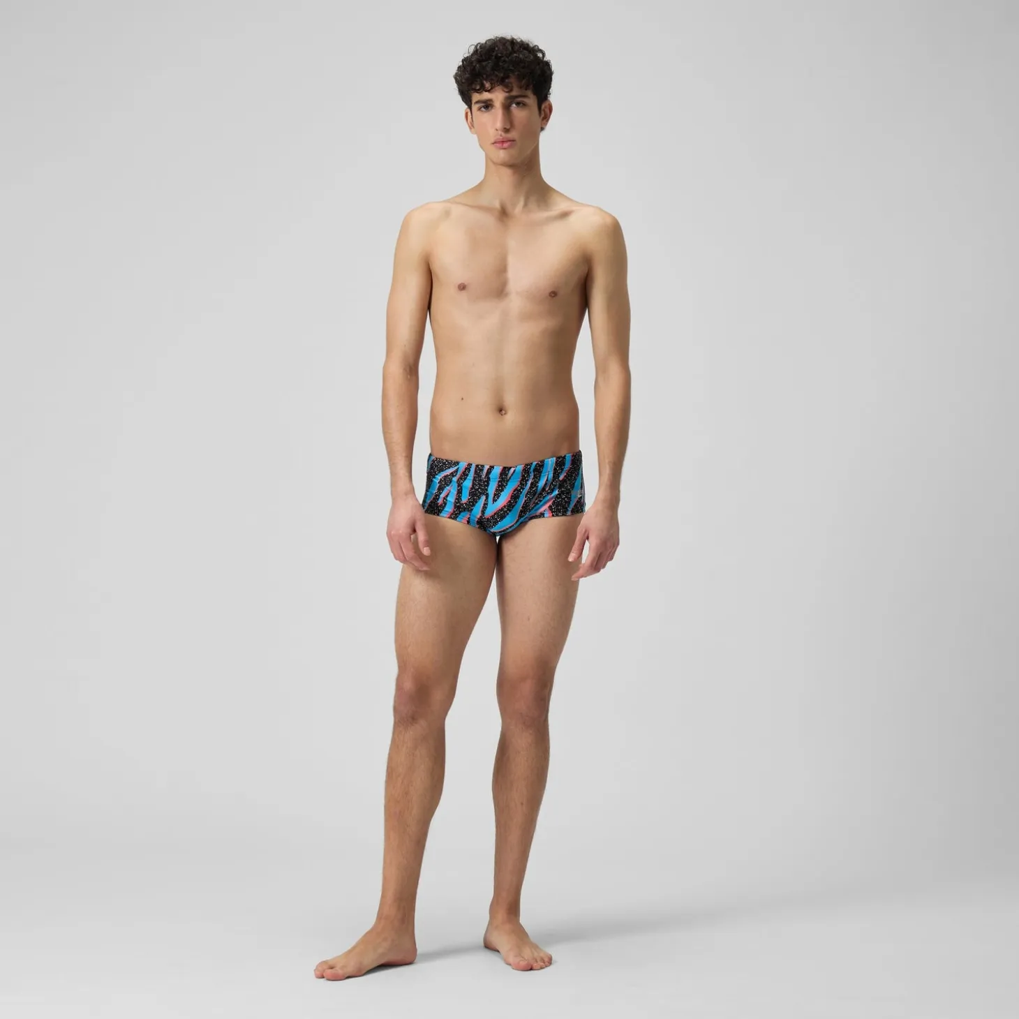 Men's Club Training 13.5cm Allover Brief Black/Blue