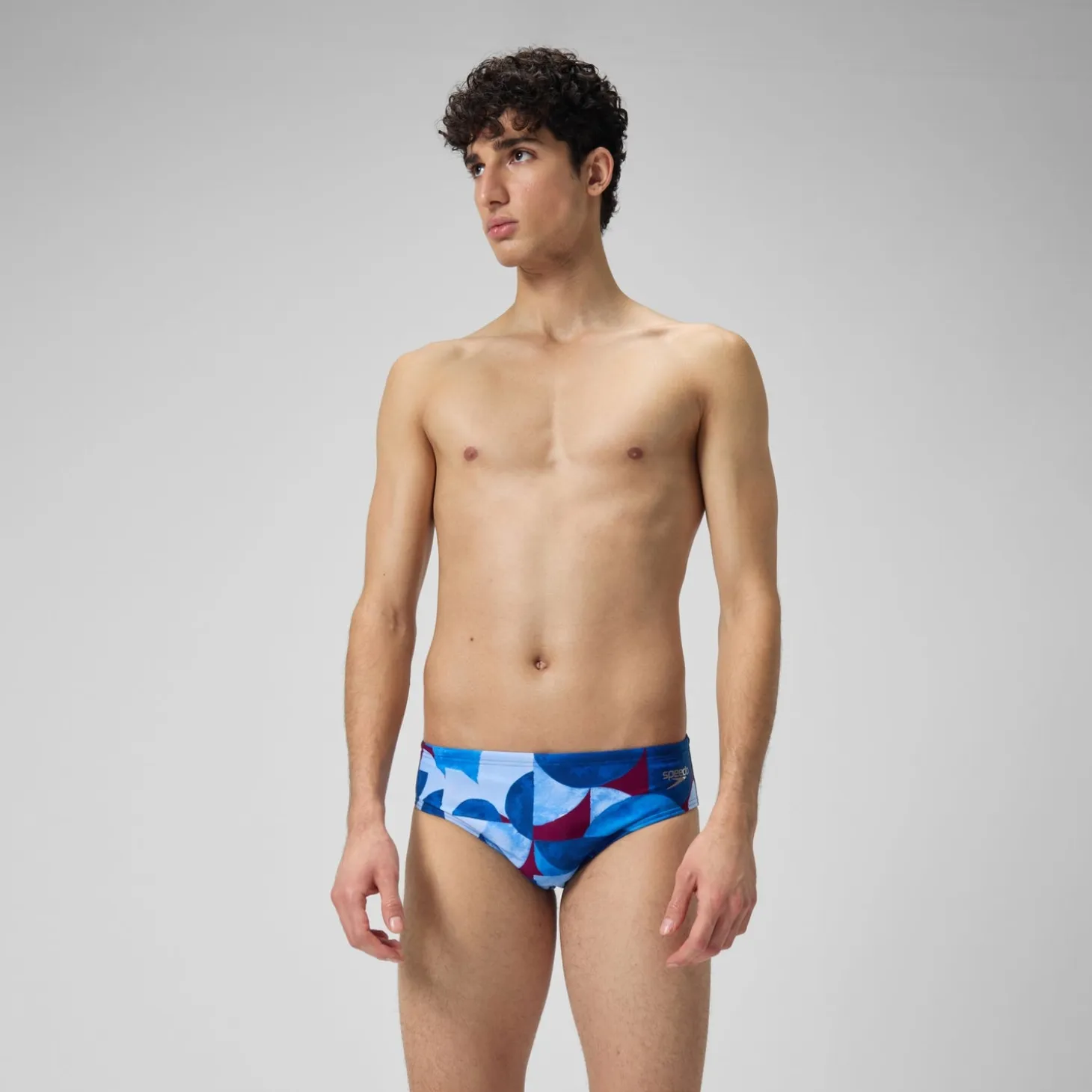 Men's Club Training 8cm Allover Digital Brief Blue/Purple