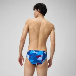 Men's Club Training 8cm Allover Digital Brief Blue/Purple