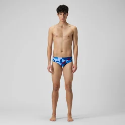 Men's Club Training 8cm Allover Digital Brief Blue/Purple