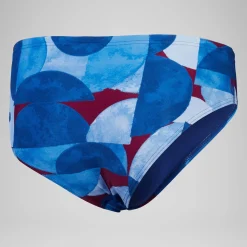 Men's Club Training 8cm Allover Digital Brief Blue/Purple