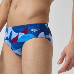 Men's Club Training 8cm Allover Digital Brief Blue/Purple