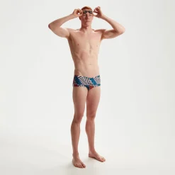 Men's Club Training 13.5cm Allover Brief Blue/White/Red