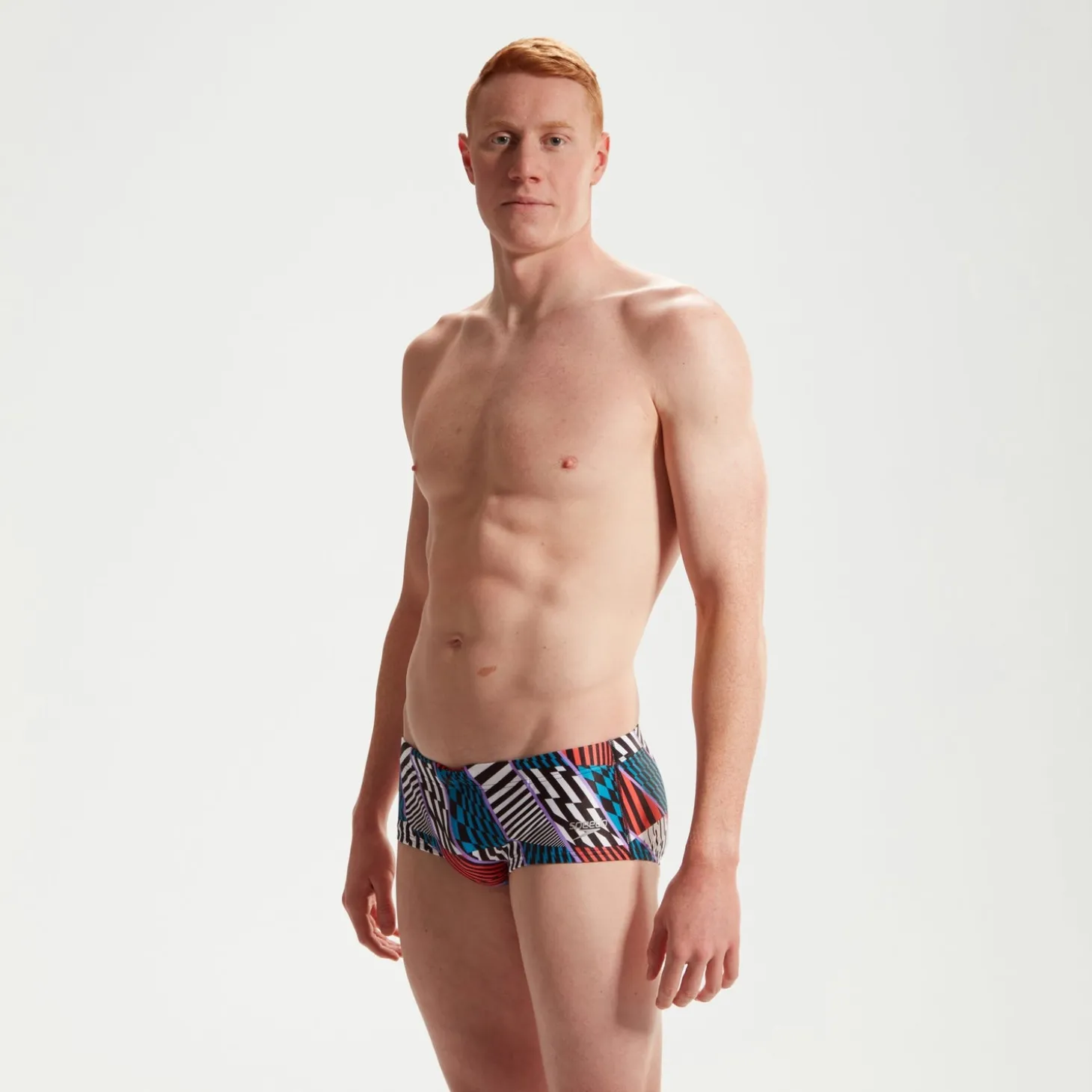 Men's Club Training 13.5cm Allover Brief Blue/White/Red