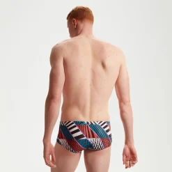 Men's Club Training 13.5cm Allover Brief Blue/White/Red