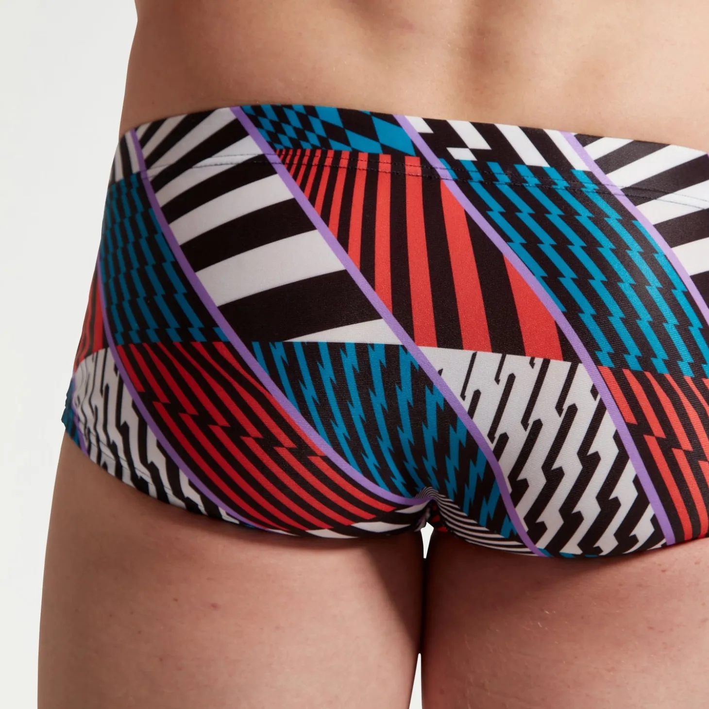 Men's Club Training 13.5cm Allover Brief Blue/White/Red
