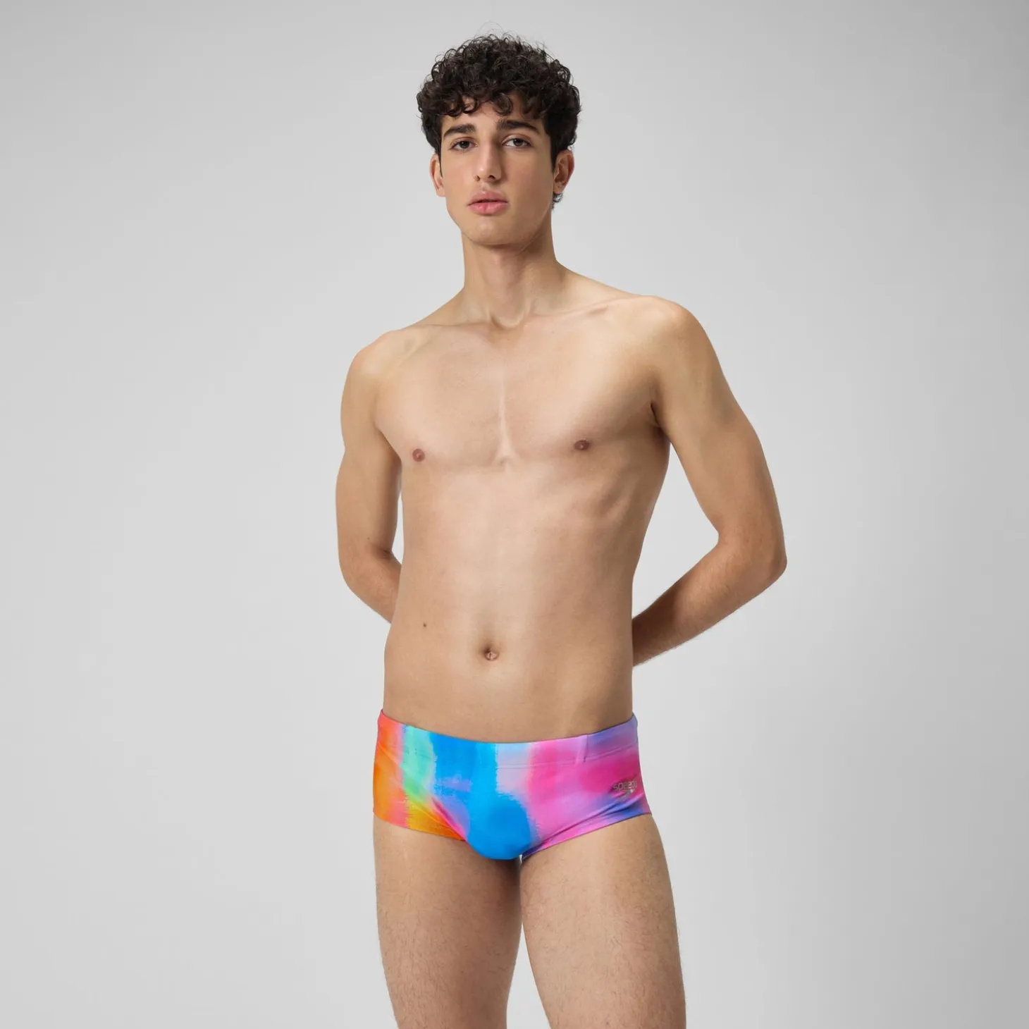 Men's Club Training 13.5cm Allover Brief Pink/Yellow