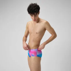 Men's Club Training 13.5cm Allover Brief Pink/Yellow