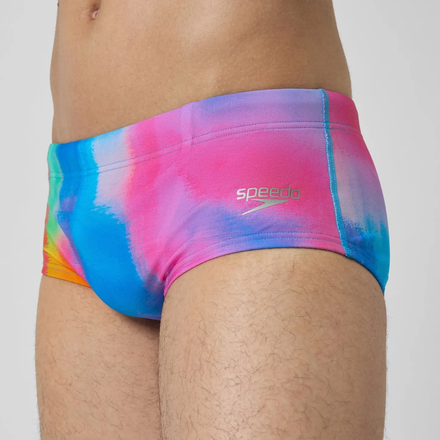 Men's Club Training 13.5cm Allover Brief Pink/Yellow