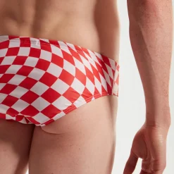 Men's Club Training 8cm Allover Digital Brief Pink/White