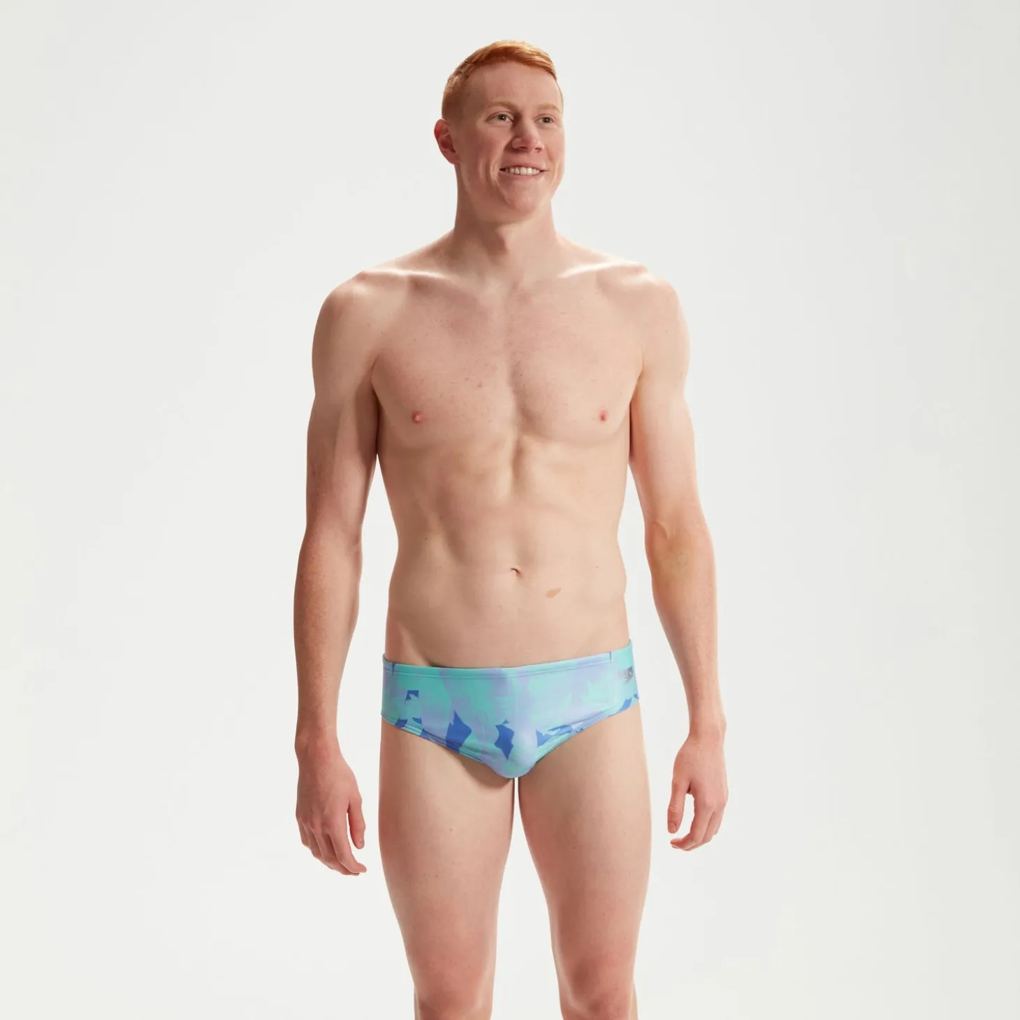 Men's Club Training 8cm Allover Digital Brief Blue/Orange