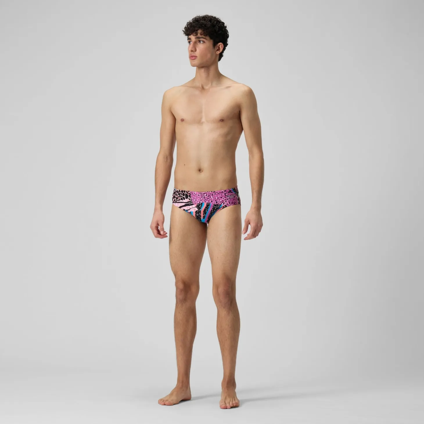 Men's Club Training 8cm Allover Digital Brief Black/Green