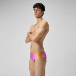 Men's Club Training 8cm Allover Digital Brief Pink/Yellow