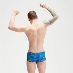 Men's Club Training 17cm Allover Digital Brief Navy/Blue