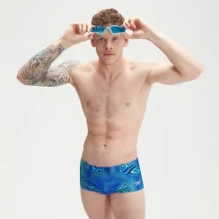 Men's Club Training 17cm Allover Digital Brief Navy/Blue