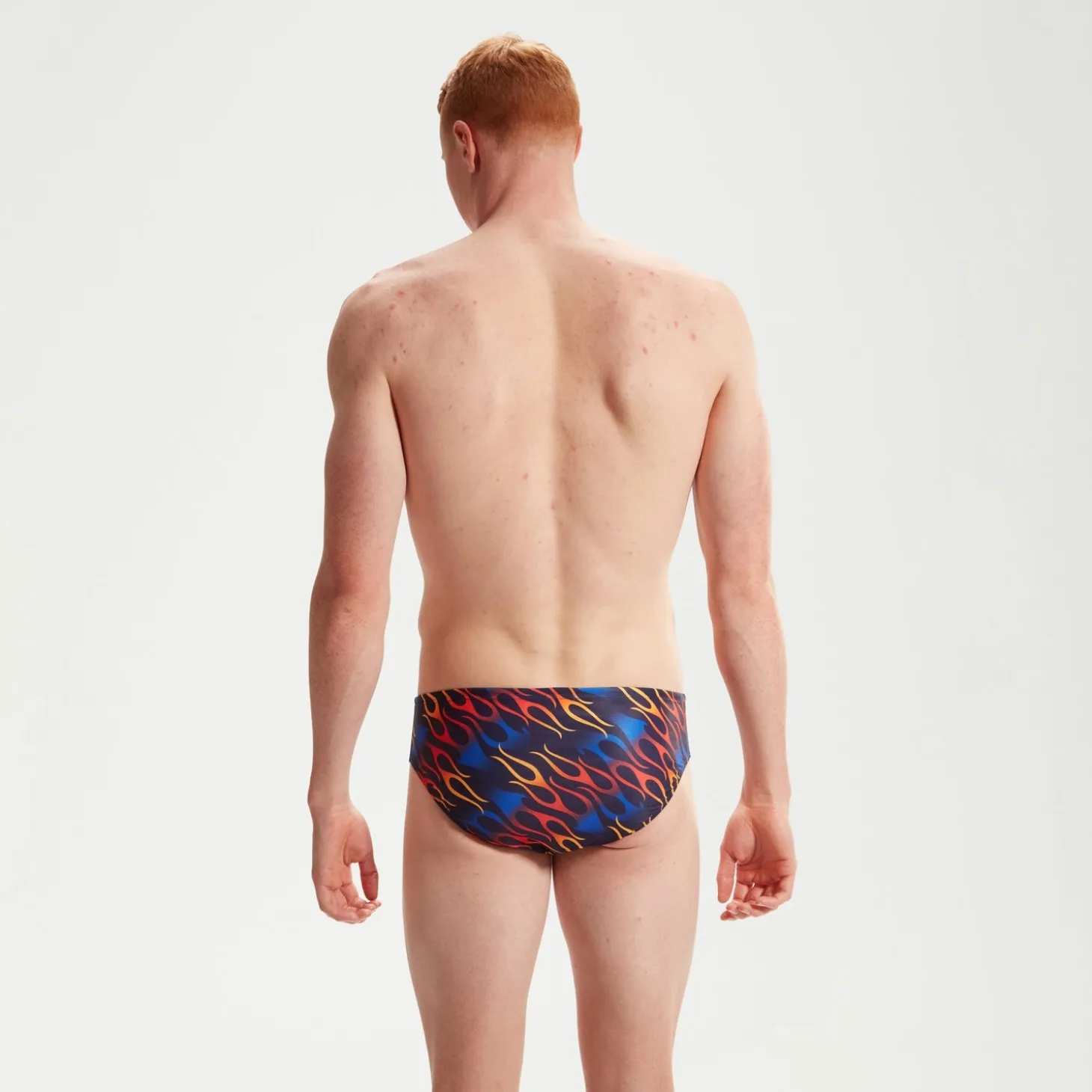 Men's Club Training 8cm Allover Digital Brief Blue/Orange