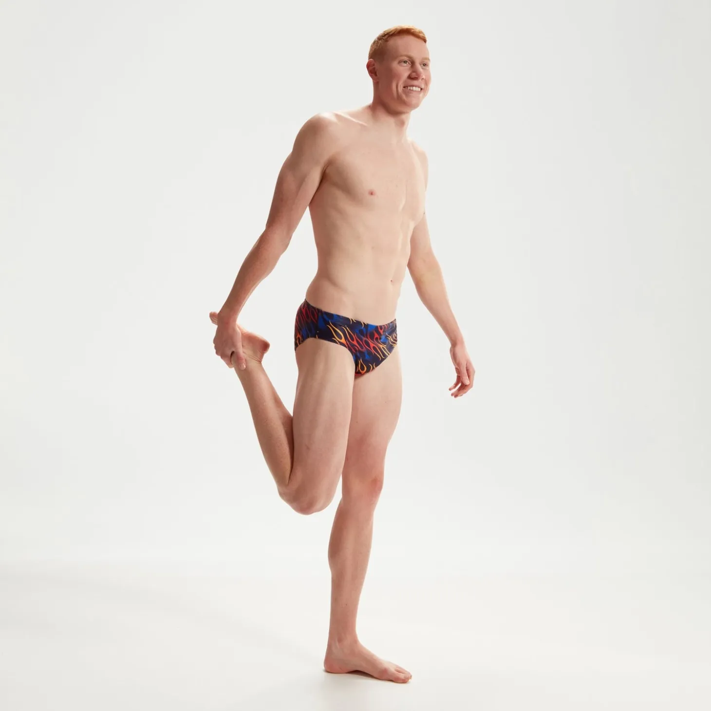 Men's Club Training 8cm Allover Digital Brief Blue/Orange