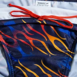 Men's Club Training 8cm Allover Digital Brief Blue/Orange